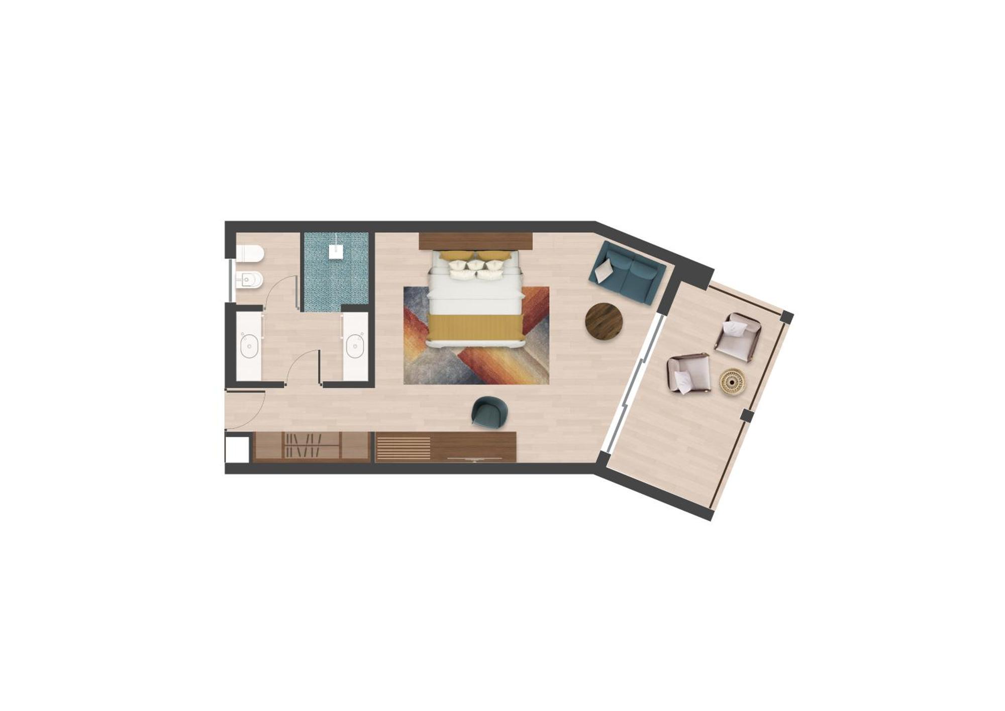 Отель The Mora Zanzibar Матемве Экстерьер фото Floorplan of a typical suite